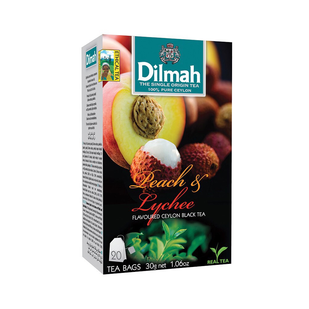 Teh Dilmah Peach &amp; Lychee 20 bags 30 gr