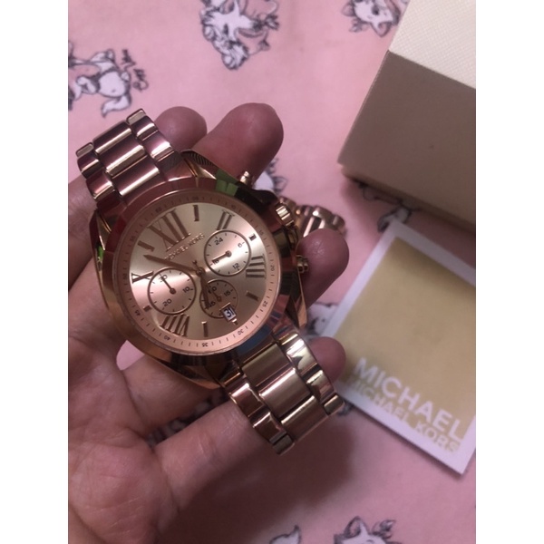 Preloved MK Watch 5503 Rose Gold Jam Tangan Michael Kors