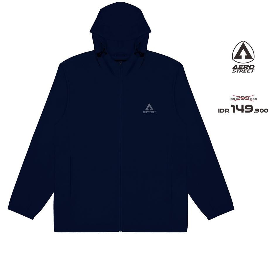 ((TERMURAH)) Aerostreet Windbreaker Jaxton Jacket Navy IAAAA