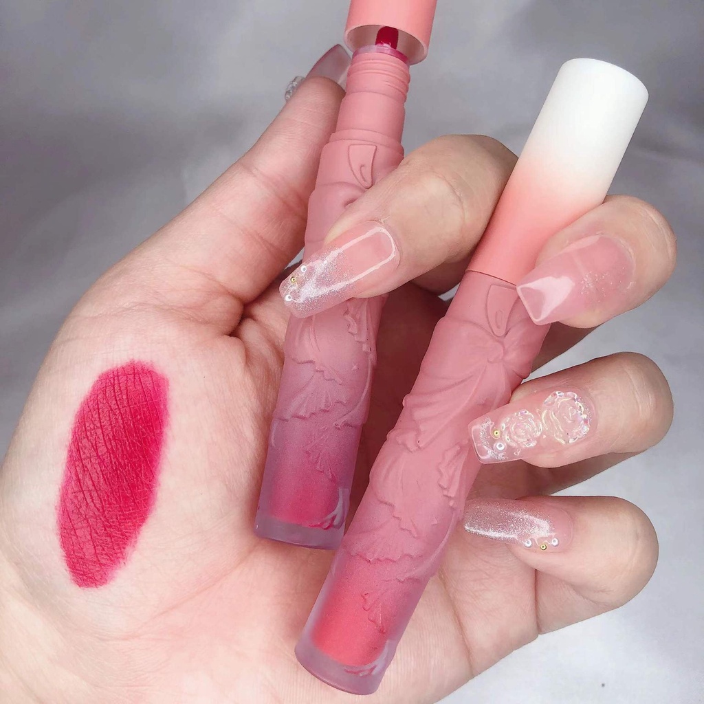 Lameila Matte Lip Gloss 6 Varian Warna Lip Tint Tahan Air Waterproof Tahan Lama