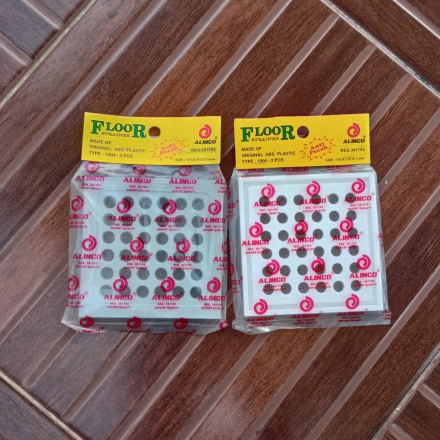 Tutup Pelat Saringan Got Alinco | Floor Strainer Cover 1904 | PVC Floor Drain Plate