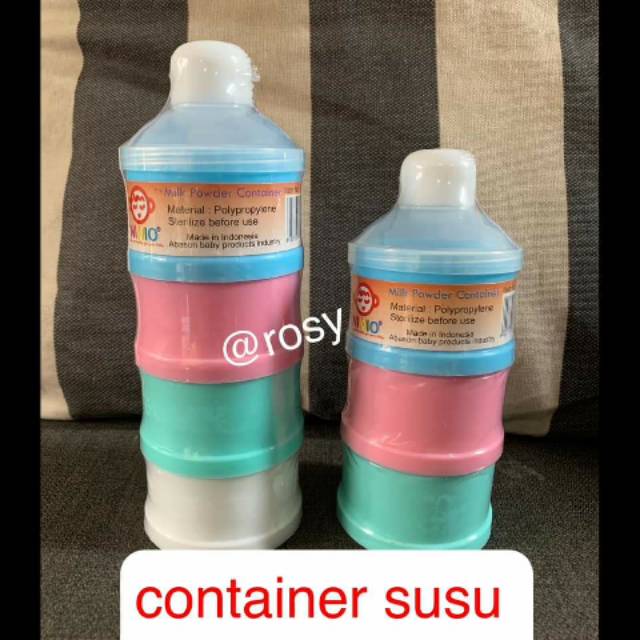 BPA FREE CONTAINER SUSU 4 SUSUN CONTAINER SUSU NINIO BUBUK TRAVEL /MILK POWDER  TEMPAT SUSU