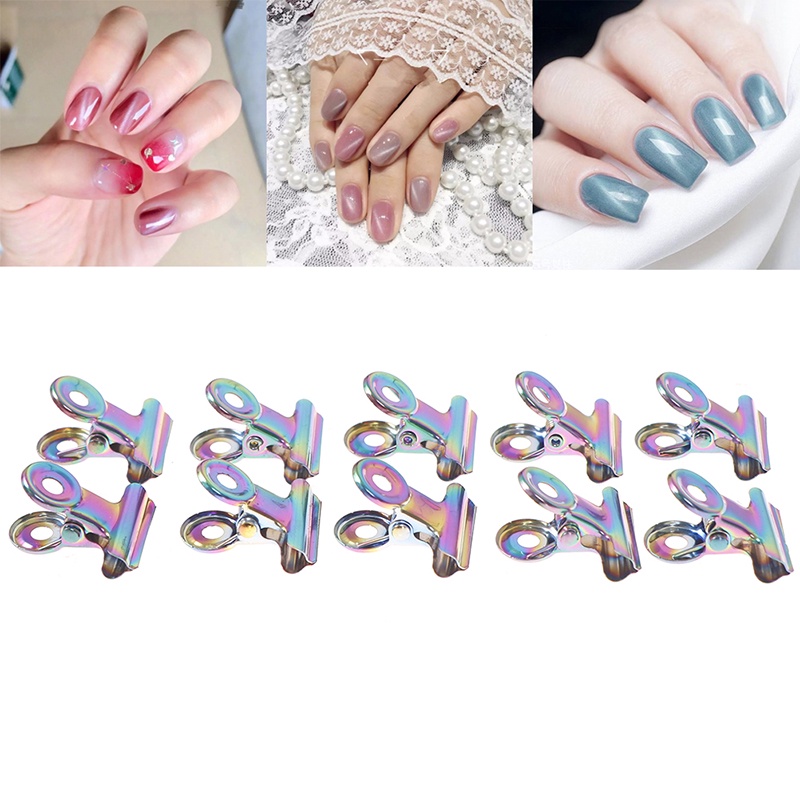 10pcs Klip Penjepit Poly Gel Extension Kuku Palsu