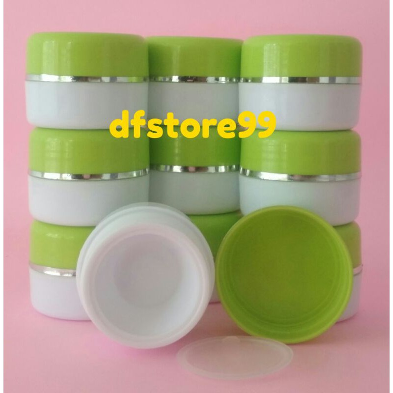 

25Pcs POT CREAM 12,5gr WARNA PUTIH HIJAU STABILO