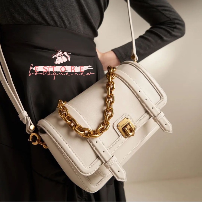 CK Enola Chain Handle Satchel Bag