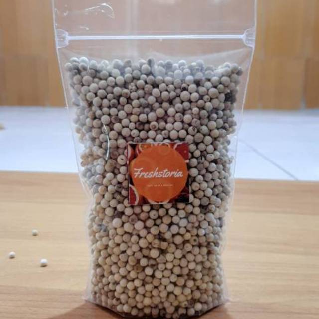 

LADA PUTIH UTUH bangka / WHOLE WHITE PEPPER / MERICA UTUH premium quality /JSR 100gr