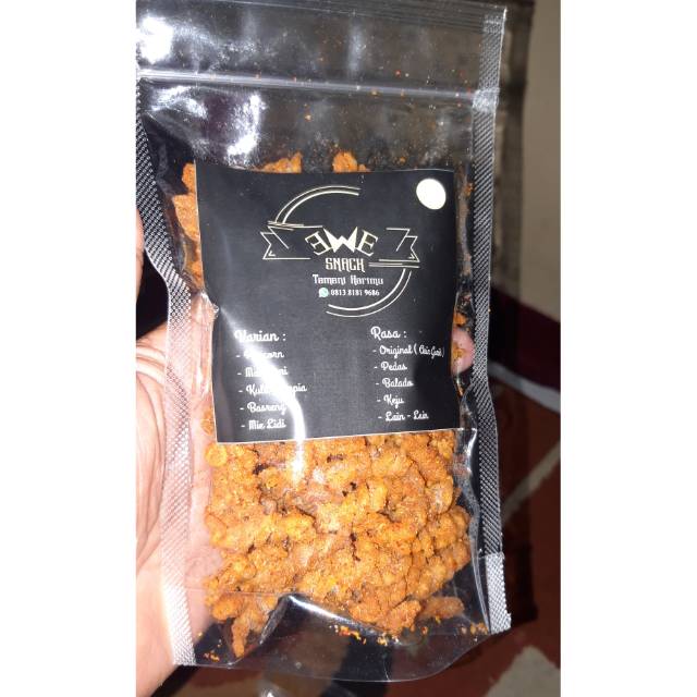 

Macroni Spiral gurih pedas EWE Snack