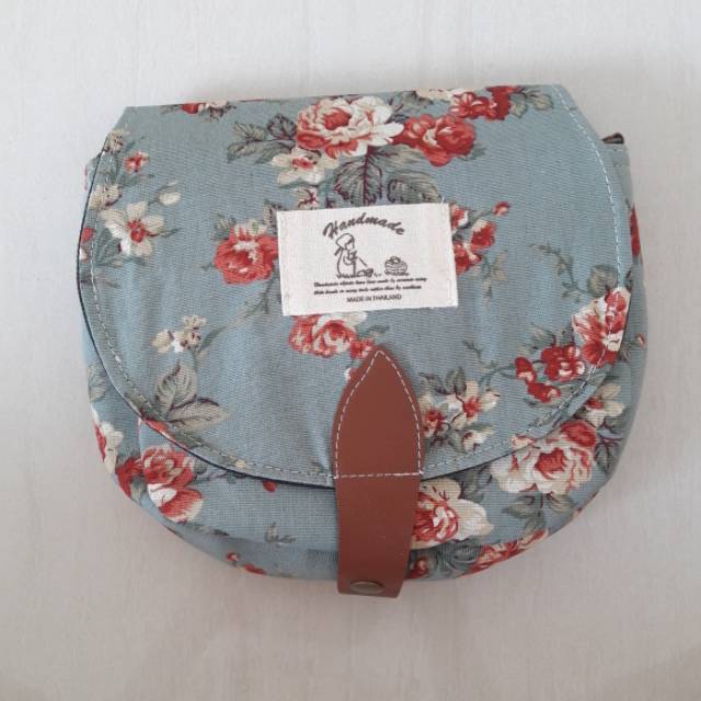 Tas kain vintage motif bunga tosca
