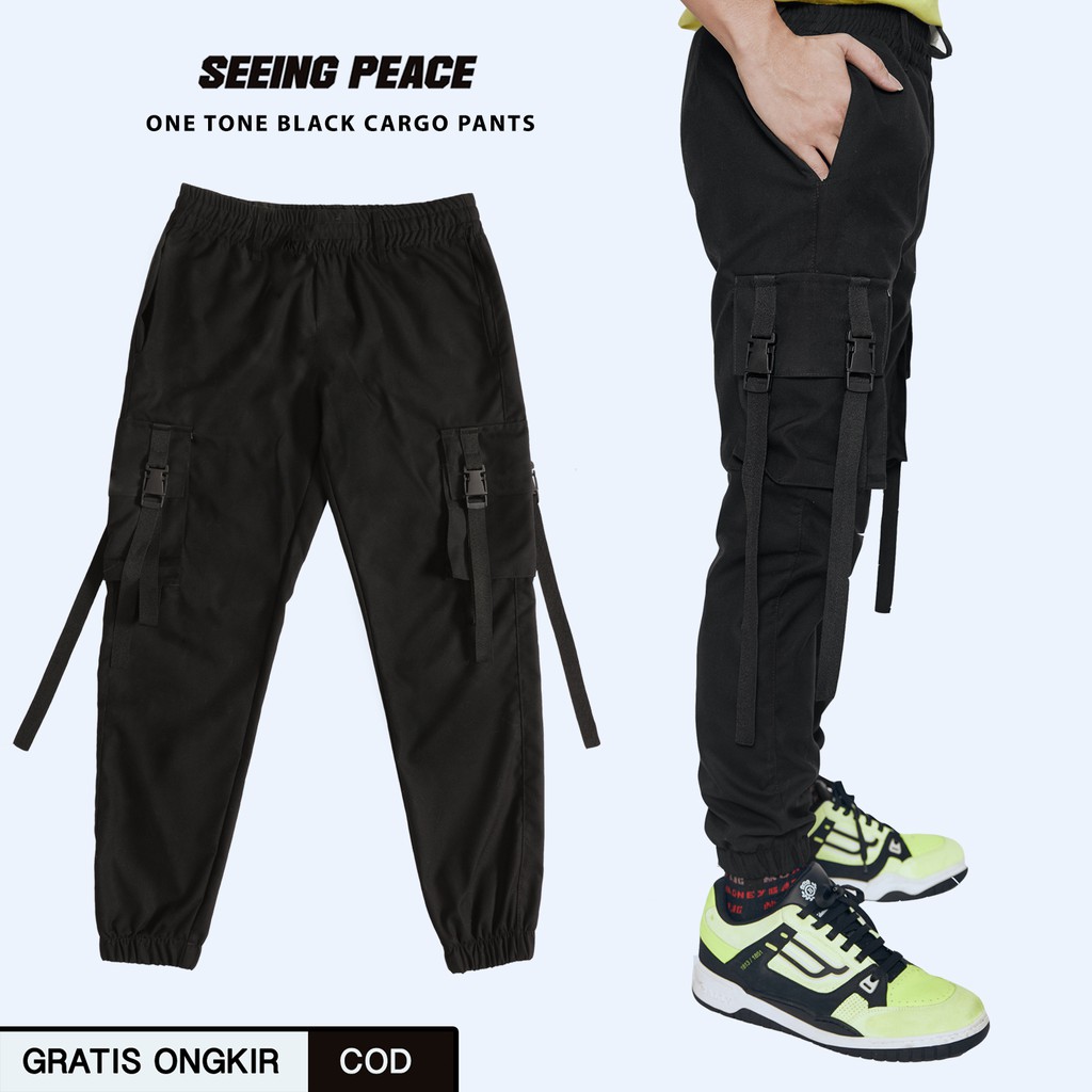 Geso x Seeing Peace - Celana Cargo Onetone