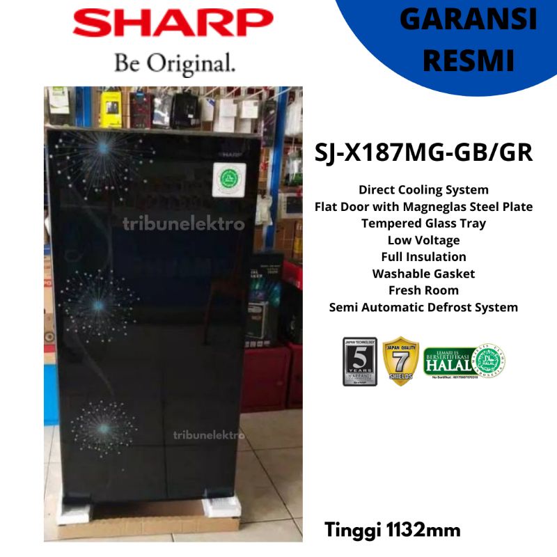 Kulkas SHARP 1 Pintu SJX187MG
