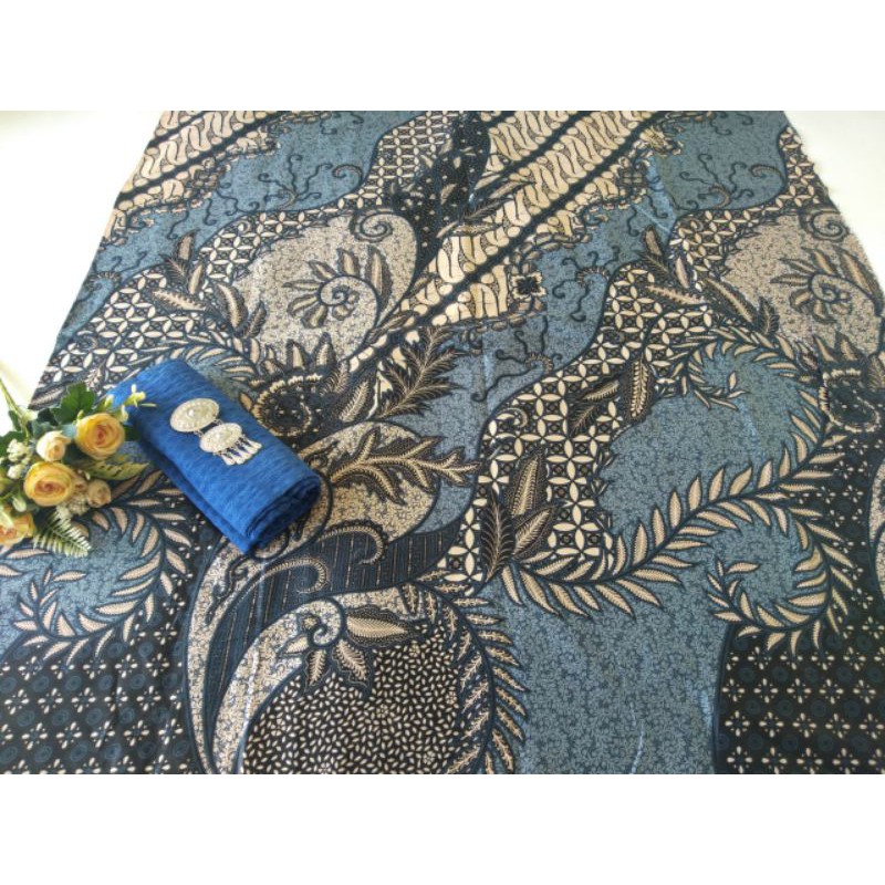 Kain Batik Jarik Kebaya Kode 120 Couple Katun Printing Sogan Lawasan Seragam Bridesmaid Meteran tj