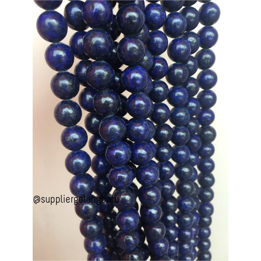 Limited edition Premium Lapiz lazuli rencengan termurah 12mm bahan aksesoris beads craft kerajinan