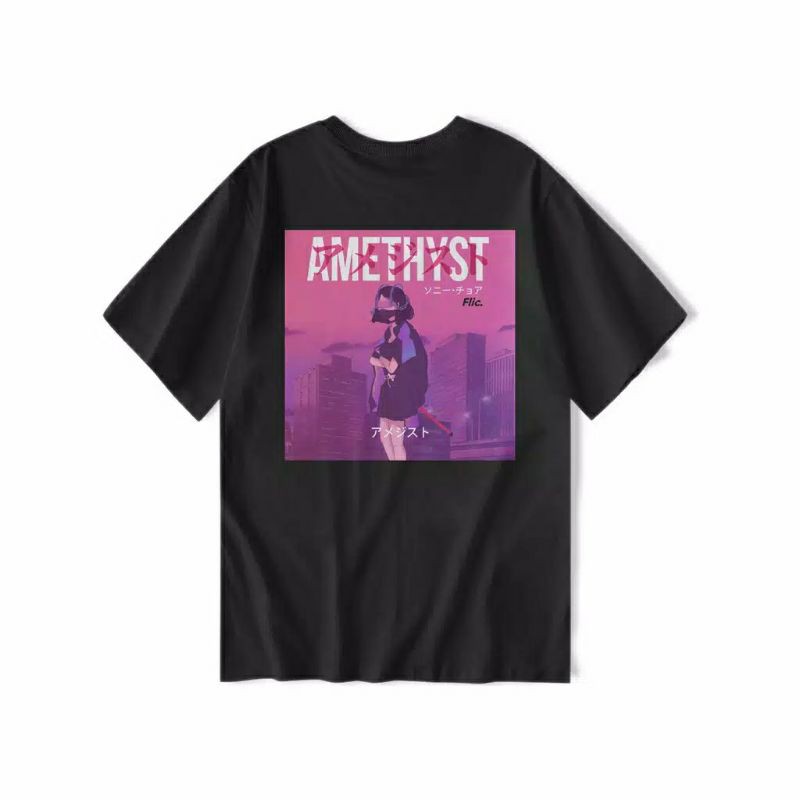 AMETHYST BLACK TSHIRT-FLICWORLD