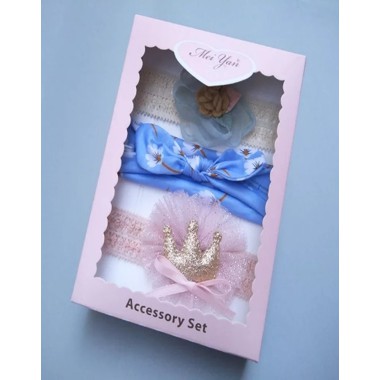 [1KG 15PCS] ❤ LBS  ❤ Set Bandana Bayi Dengan Model Ikatan Pita Bervariasi Box-B.17