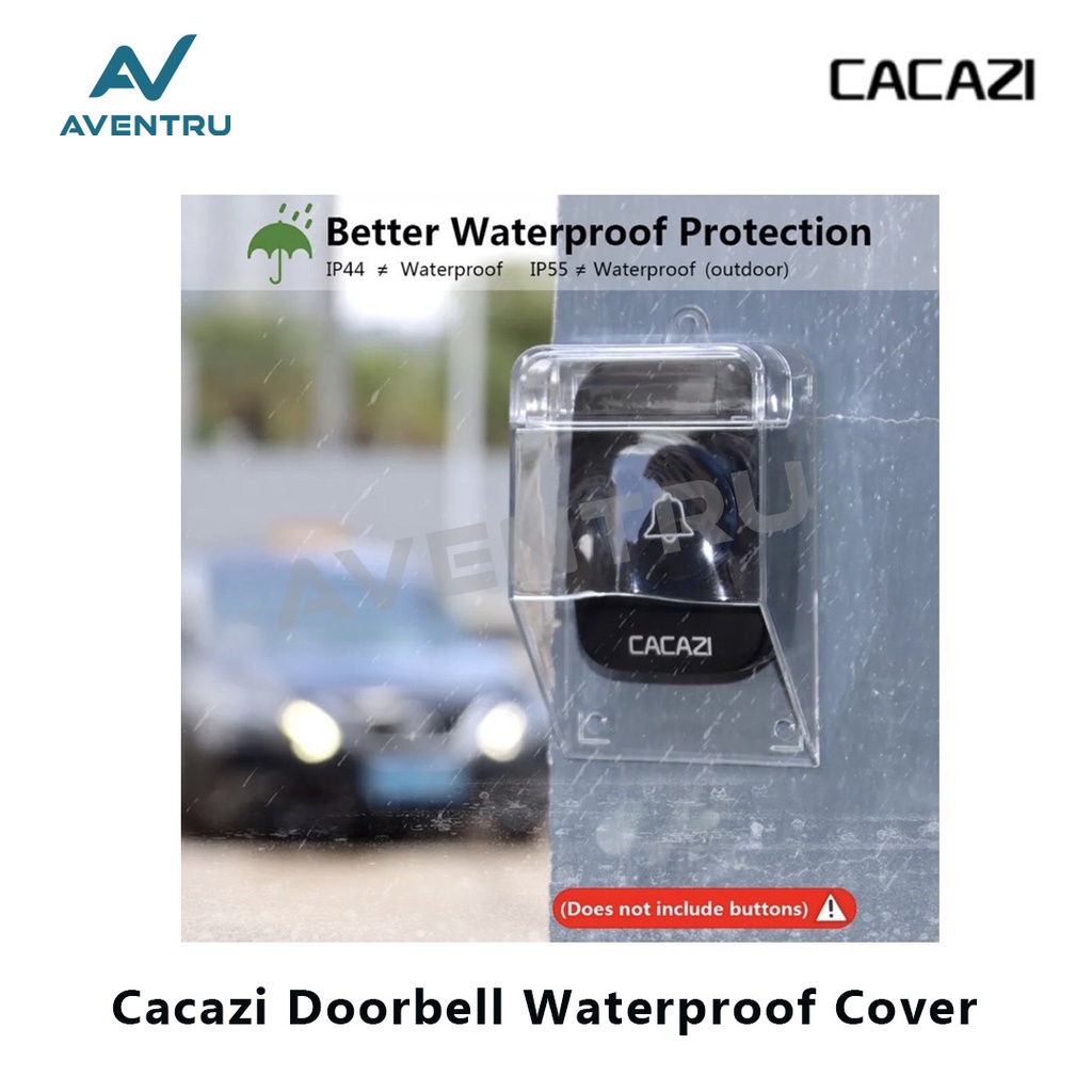 Cacazi Pelindung Bel Rumah Waterproof Rain Cover for Wireless Doorbell Door Bell
