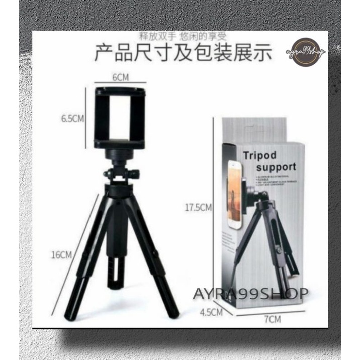 Tripod Support HD-30 Phone Holder Meja Selfi Bracket Mini Hd30 Stand