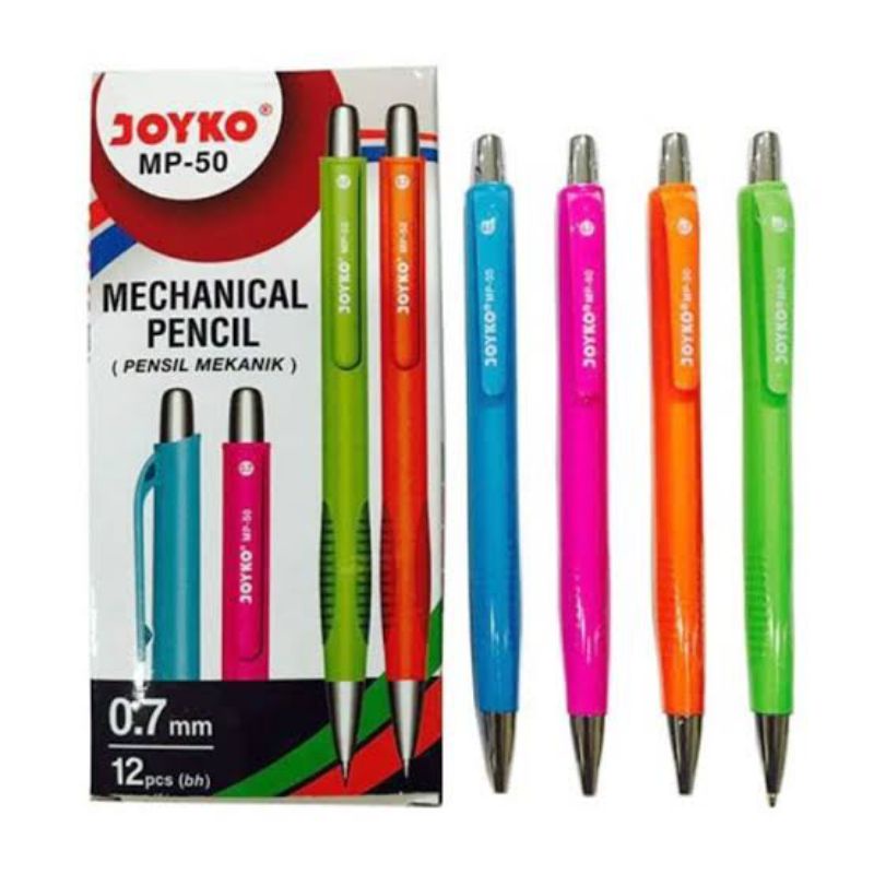 

MECHANICAL PENCIL JOYKO MP-50 | PENSIL MEKANIK JOYKO 0.7 mm | PENSIL JOYKO | PENSIL ISI ULANG | PENSIL ISIAN