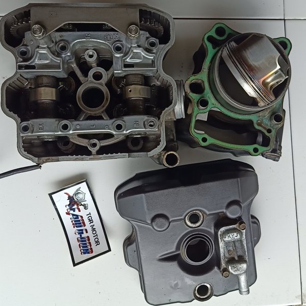 block mesin cylinder blok head isi noken as set boring piston kap original ori honda cbr 250 r 250r 