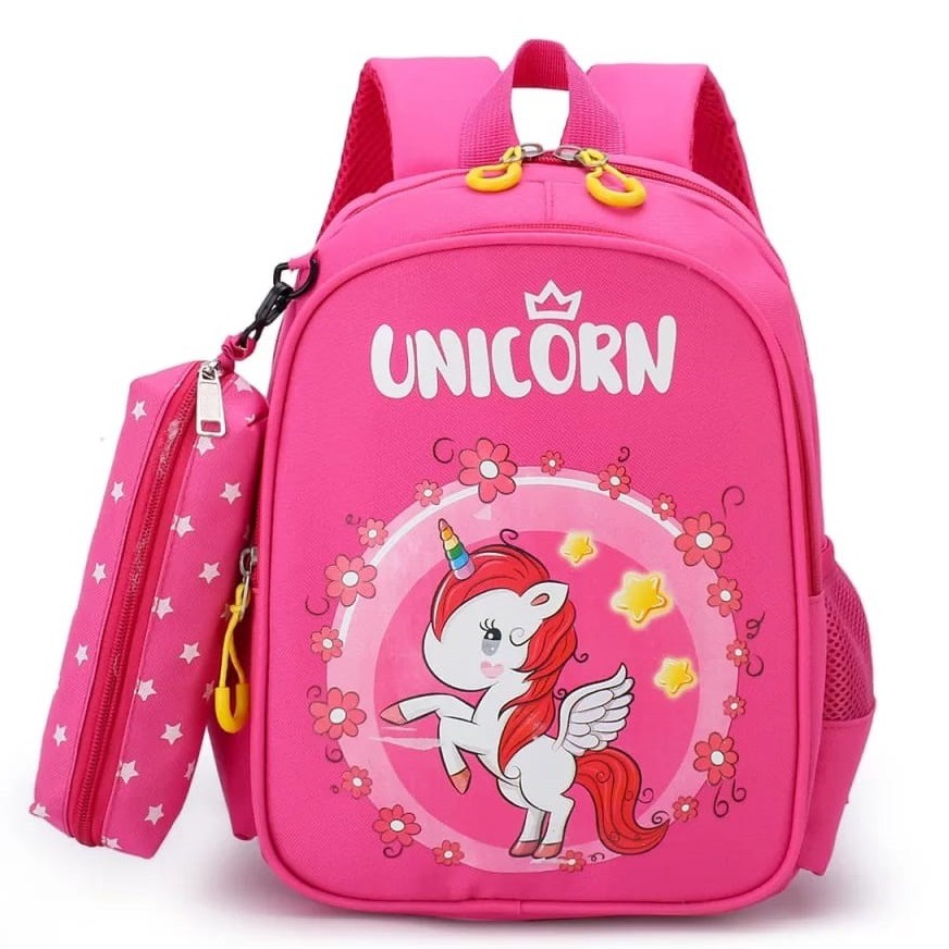 BDKR_TAS - [GRATIS ONGKIR COD] Tas ransel backpack karakter Unicorn/Batman ransel anak Sekolah Paud Tk SD perempuan/Laki laki Import