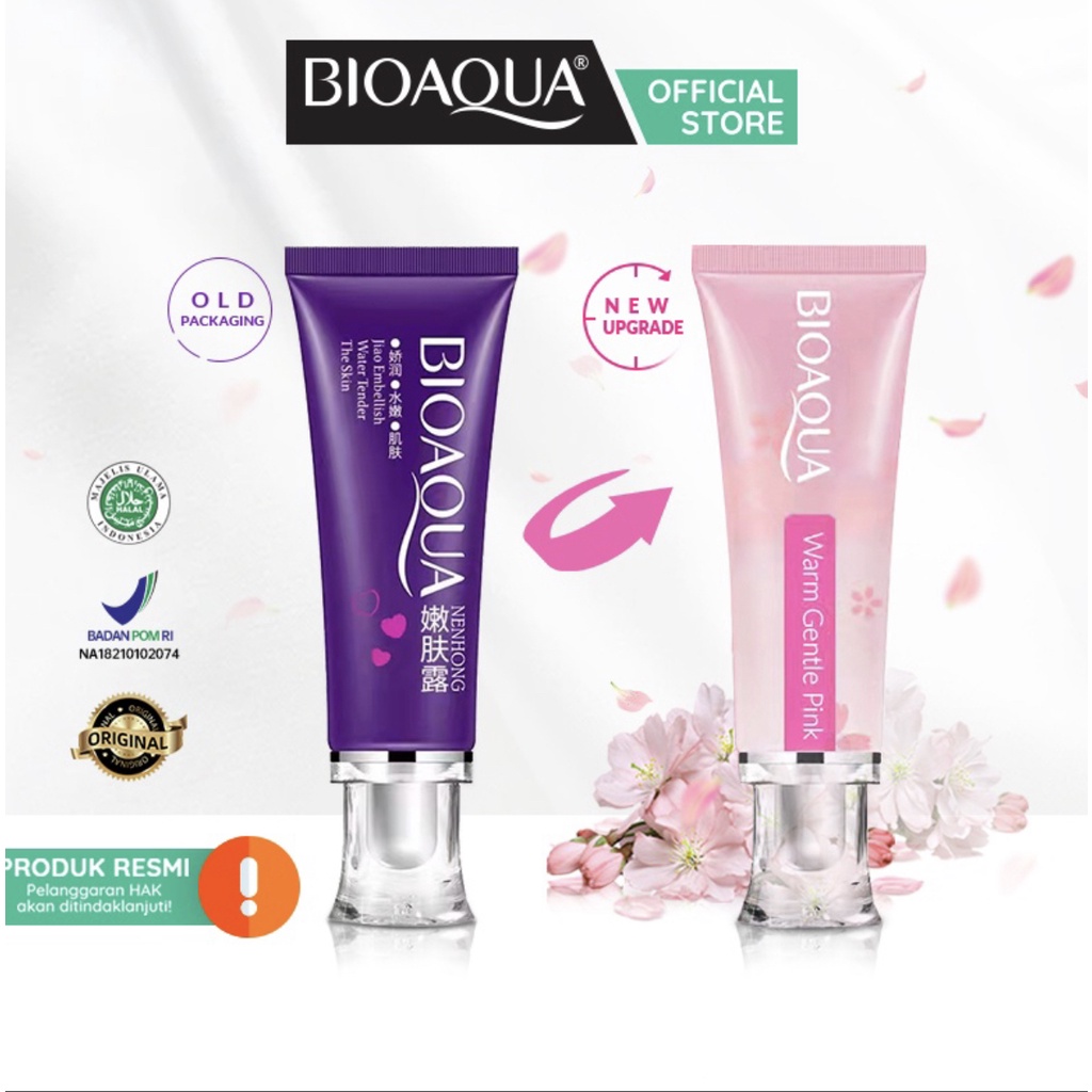 BIOAQUA Warm Gentle Pink Nenhong Cream 30g pemerah bibir Krim Pemutih Ketiak Paha