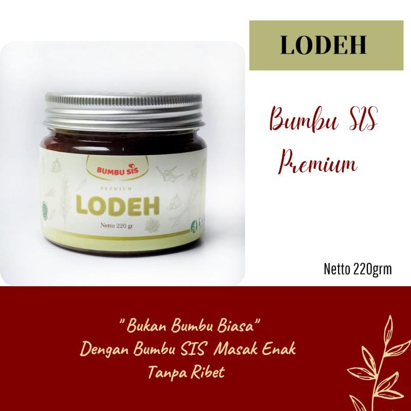 

Bumbu SIS Lodeh | Bumbu Premium Tanpa MSG