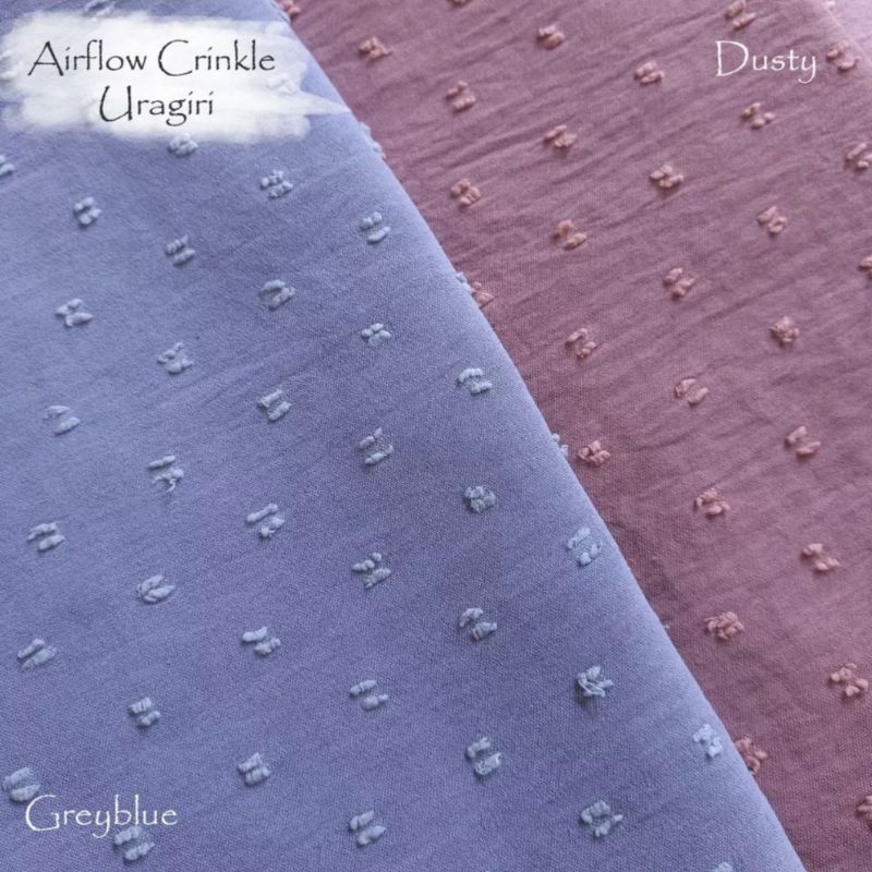 [ TERMURAH ] Kain Crinkle Cey Airflow Uragiri / Crinkle Dotty Termurah by Maharani Textile