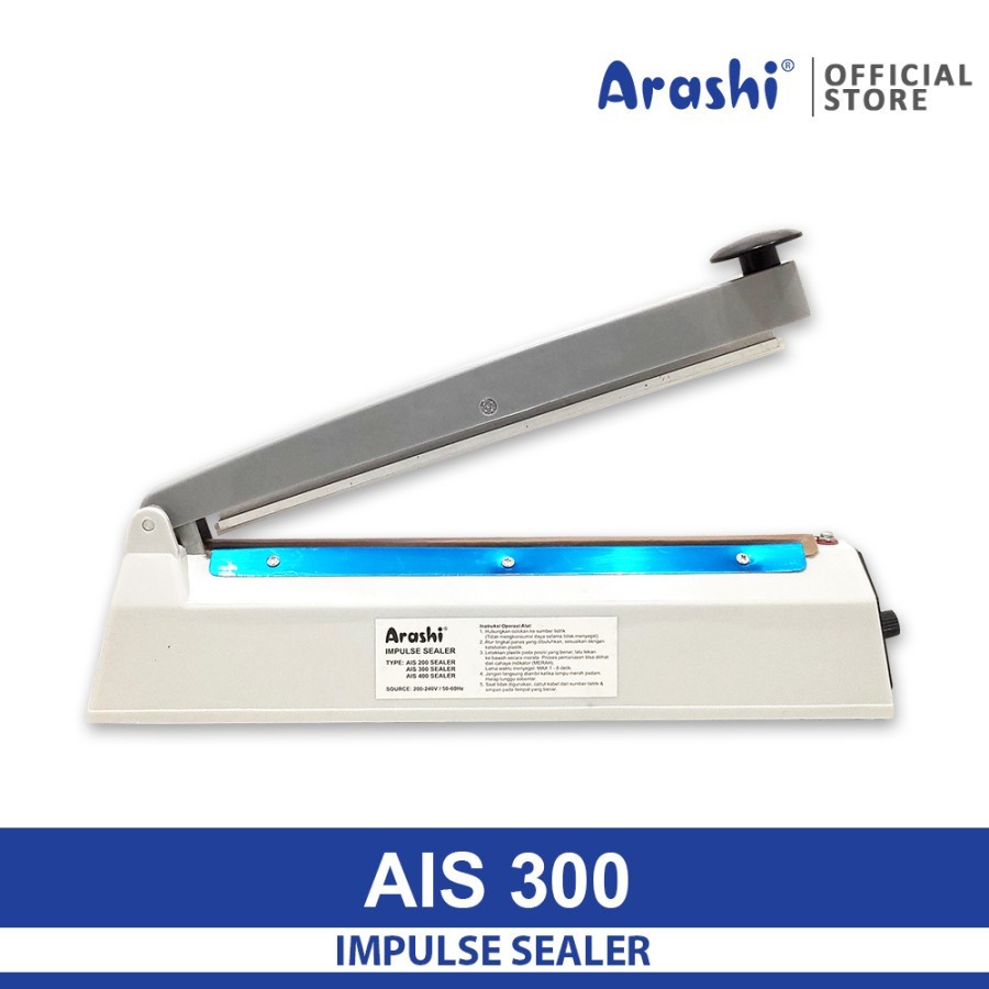 Arashi Hand Sealer PFS 300 30 CM Arashi AIS-300 Impulse Sealer AIS 300 Alat Segel Sealer Sealing AIS300 Hand Impulse Sealer