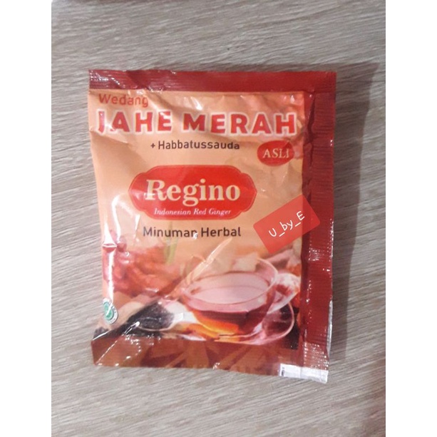 

REGINO Jahe Merah instant + Habbatussauda