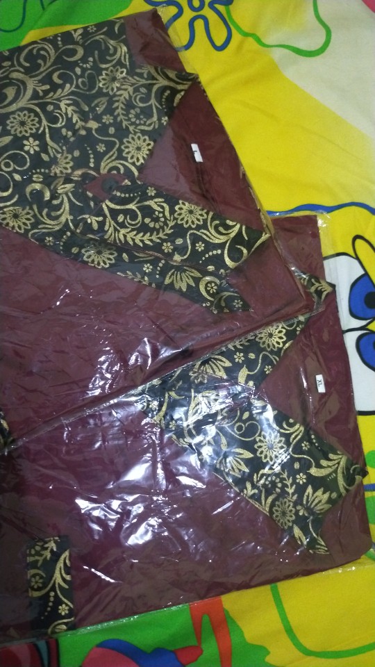 Seragam Batik, Kemeja Batik,baju Kombinasi Batik,polos Kombinasi Batik,batik Pdh,kerja Batikterlaris