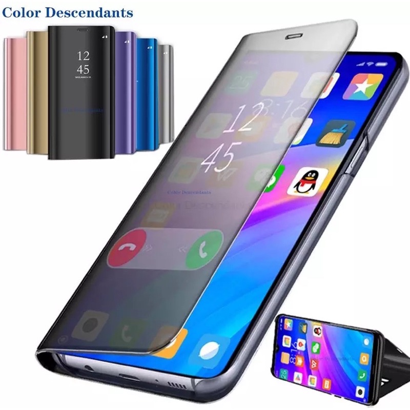 OPPO A96 A76 A36 4G 5G Flip Cover Clear View Case Mirror Standing Auto Lock