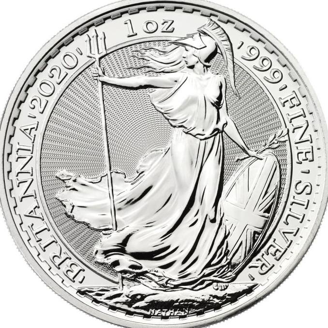 teukuzulfikar37 Koin Perak 2020 UK Britannia 1 oz Silver Coin troy ounce 1oz TERLARIS TERPERCAYA ORIGINAL