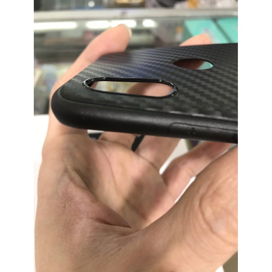 Slim case carbon anti panas black for samsung a6