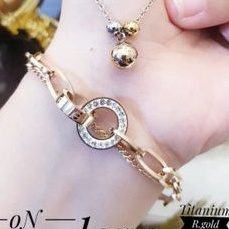 Titanium Set Kalung dan Gelang Wanita GL227