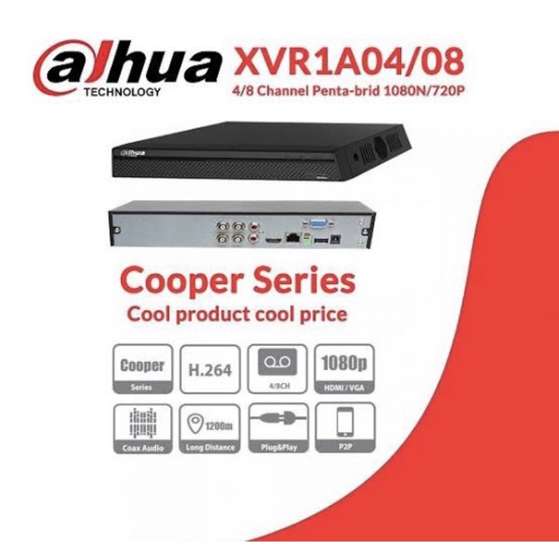 DVR  DAHUA 8CH Cooper 2MP