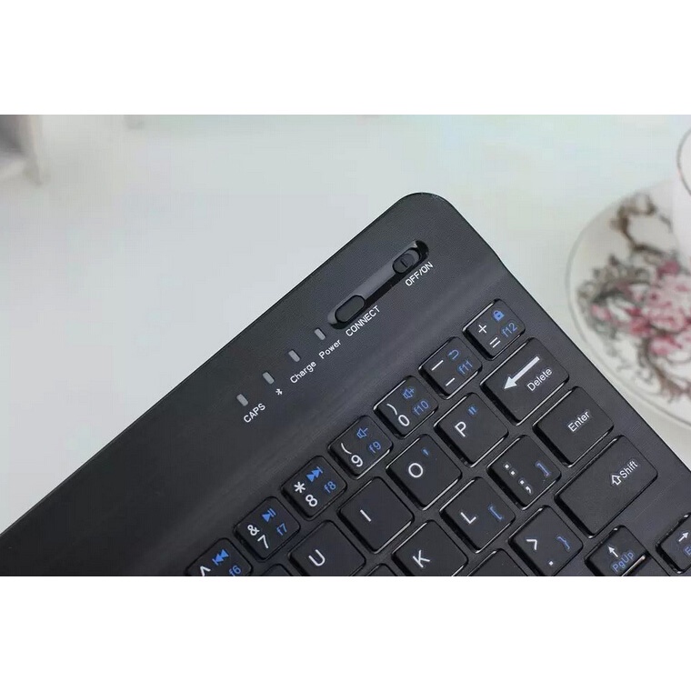 Taffware Wireless Bluetooth Keyboard Rechargeable - Black