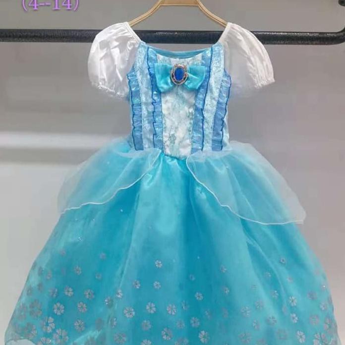 ZAINISA_SHOP JUAL BAJU KOSTUM ANAK CINDERELLA PRINCESS MAID DRESS GAUN PESTA ULTAH - SIZE 10