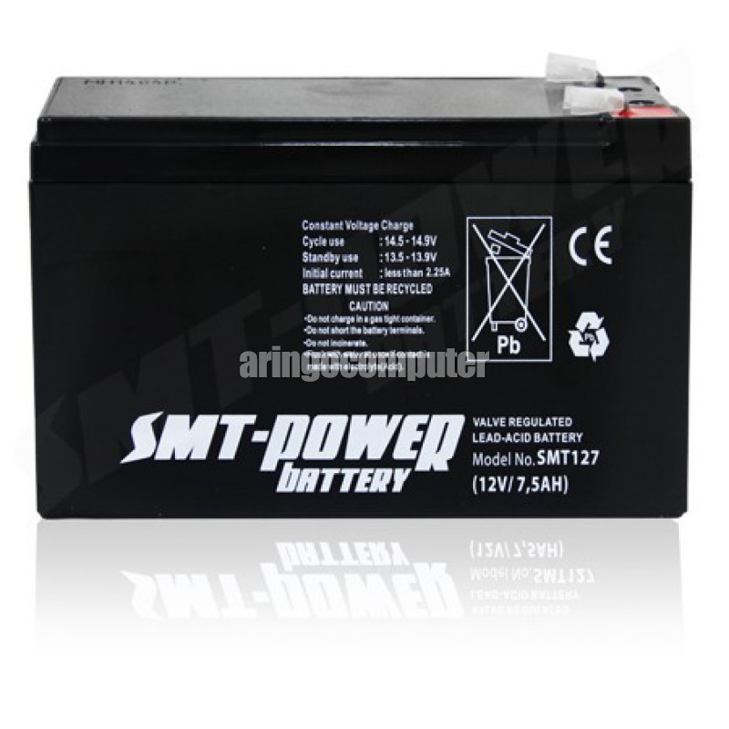 UPS &amp; Stabilizer General Baterai UPS SMT-POWER 12V 7.5Ah