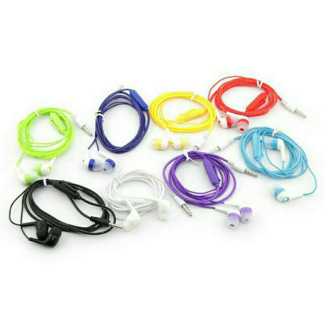 Music angel handsfree headset earphone mp3 non mic stereo extra bass colorfull