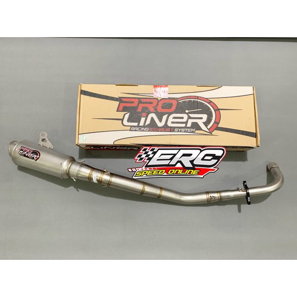 KNALPOT PRO LINER TR 1 R JUPITER Z 130 CC BORE UP RACING ORIGINAL ORI