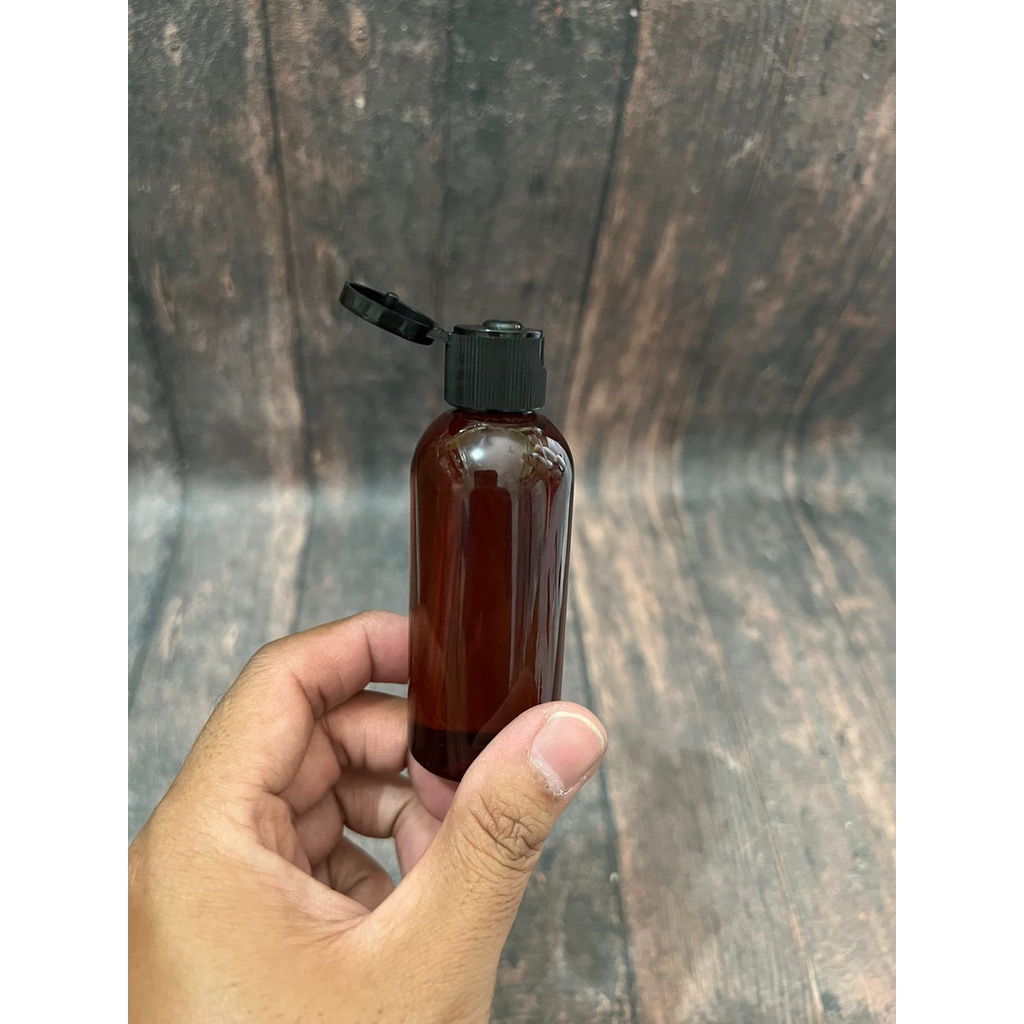 botol amber 60ml / 60 ml - FLIPTOP