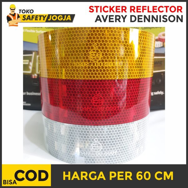 

Gress Stiker Reflective Tape Pemantul Cahaya Avery Dennison Syarat Uji KIR 60cm Free ongkir