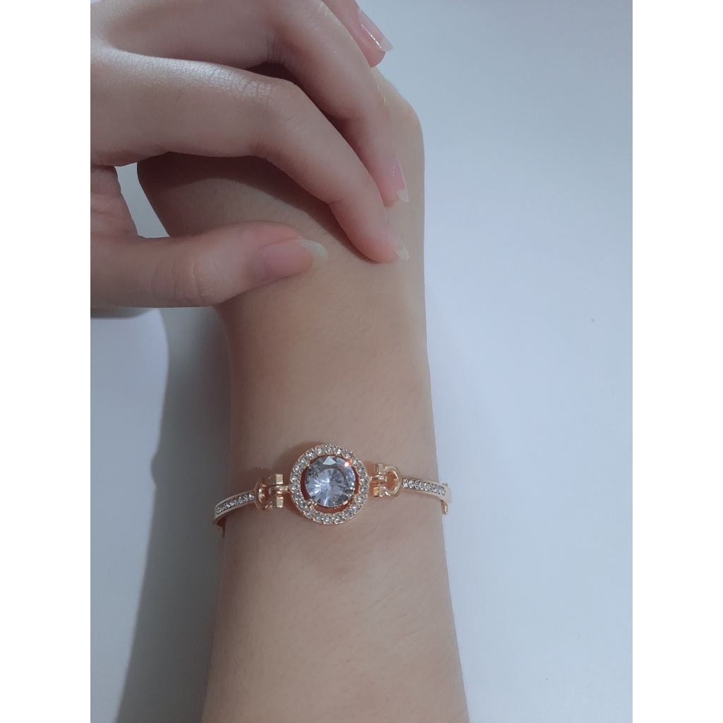 Gelang Tangan Import mawar rose gold