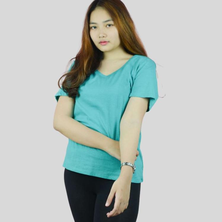 ❁ [4 varian] OLD NAVY - kaos polos lengan pendek wanita - v neck - basic relaxed ♂