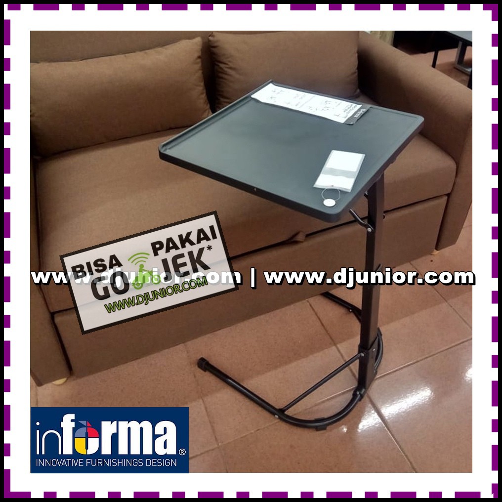 INFORMA - HERO MEJA BELAJAR LIPAT PORTABLE / MEJA LAPTOP ADJUSTABLE / FOLDING DESK SIDE TABLE by SELMA