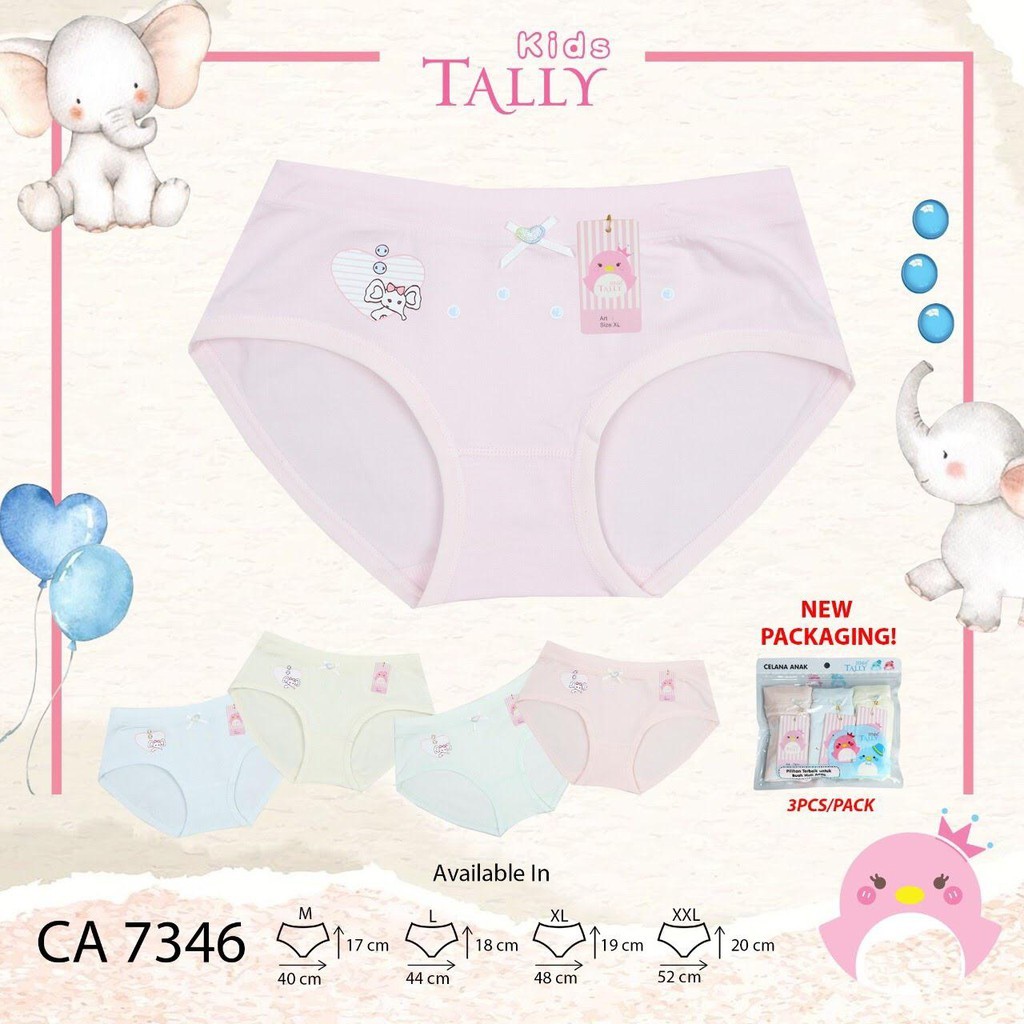 Tally CD Celana Dalam Katun Anak Cewek 7346