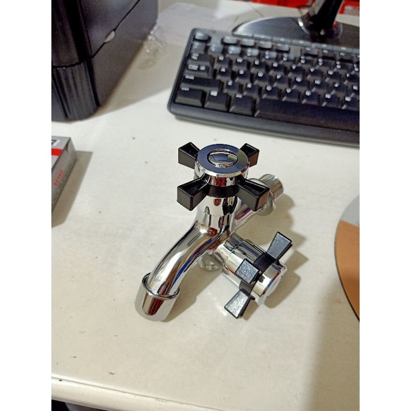 Keran Shower 2 Cabang Keran Air Double Kran Shower Merk LONGDA