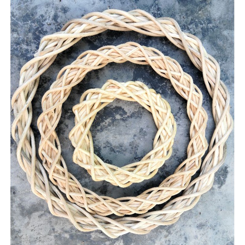 RING ROTAN NATURAL HIASAN  MAHAR RUSTIC HOMEDECOR FOTOGRAFI 