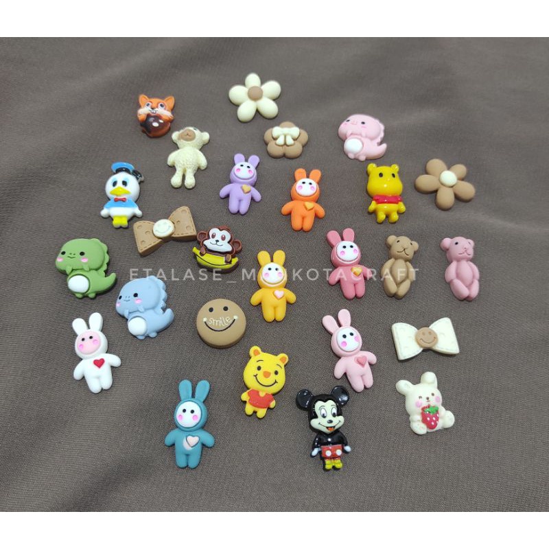 10 pcs Clay Karakter / Resin karakter / stopper clay / stopper masker