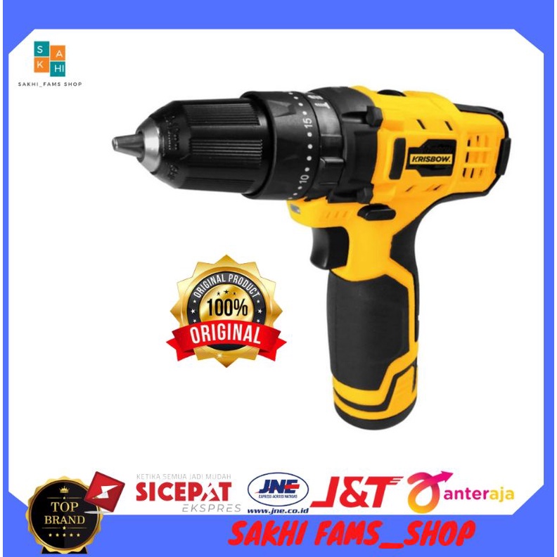 Krisbow Bor Listrik Cordless 10 Mm 12v
