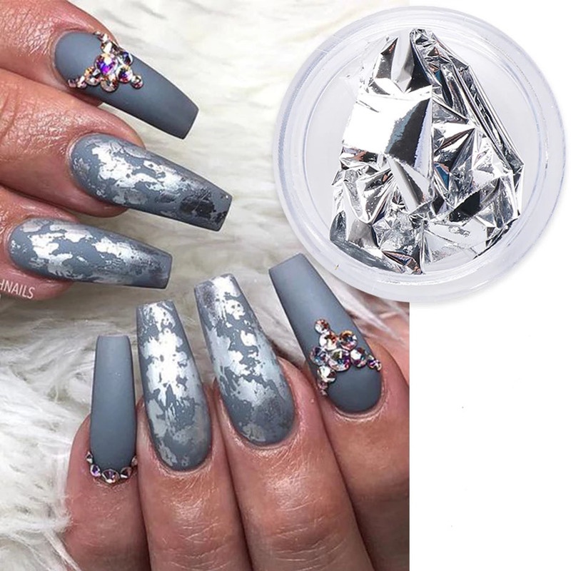 1 Kotak Serpihan Foil Untuk Dekorasi Nail Art